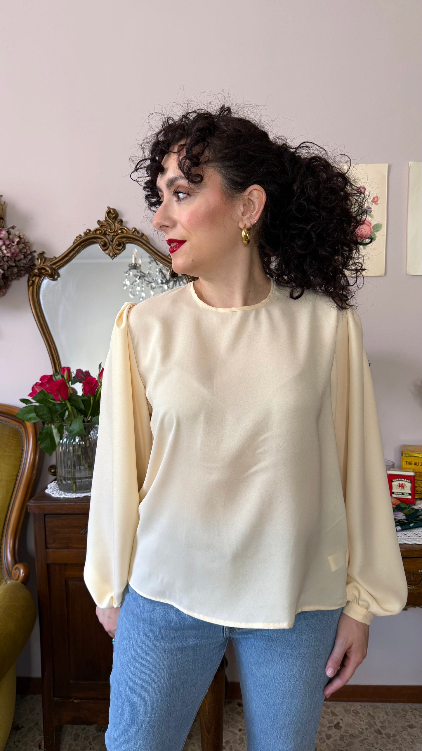 Blusa Camille, vaniglia